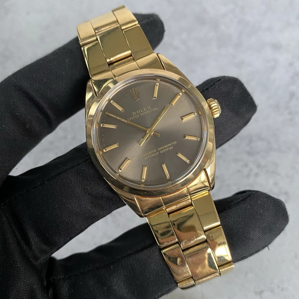 1971 Rolex Oyster Perpetual 1024 Gold Plated Cal.1570 Vintage Watch - Image 4 of 4