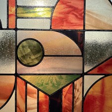 Faux Stained Glass Effect Window Film, Original Double-Sided Hand-Drawn Special