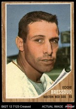 1962 Topps #504 Eddie Bressoud Red Sox 2 - GOOD