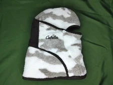 CABELA'S BERBER EXTREME BALACLAVA, NINJA HOOD, OUTFITTER SNOW CAMO, HUNTING