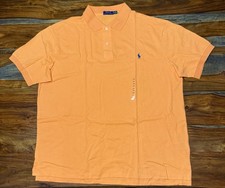 Ralph Lauren Orange Mesh Short Sleeve Shirt Big  Tall Men  s Size 4XLT