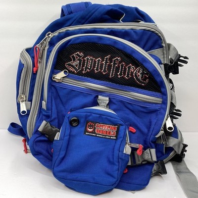 Vintage Spitfire Backpack Blue Ripstop Bag Skating Skate Travel