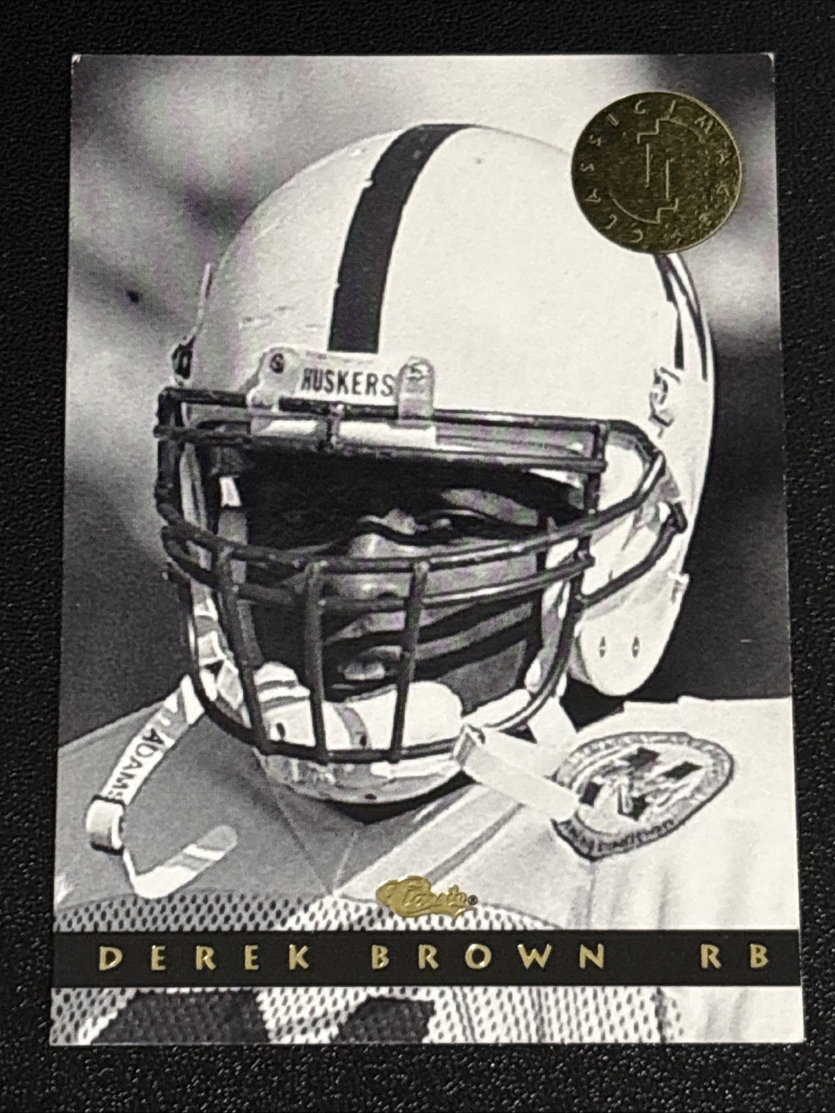 Football 1993 Classic Derek Brown Nebraska Cornhuskers Running Back #144