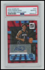 2022 Donruss Paolo Banchero Rated Rookie Red Holo Laser Auto /49 PSA 10 Magic
