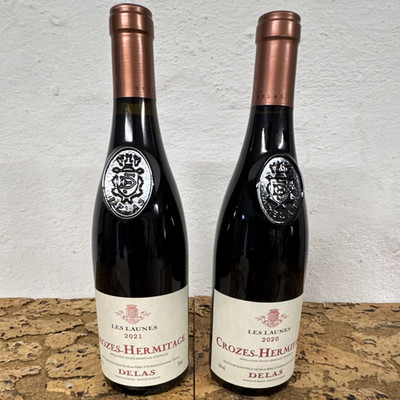 DELAS Crozes-Hermitage Les Launes Rouge Rotwein 2020 & 2021 2 x 0,75 L