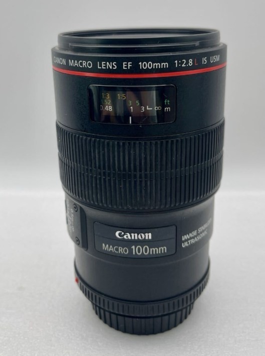 Canon EF 100mm f/2.8L Macro IS USM Lens + ET-73 Hood From Japan