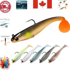 Experience Enhanced Fishing with 3.5" Soft Lures - 6-Piece Ultra-Lifelike Set