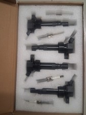 4PCS UF652 Ignition Coil Pack and Spark Plugs Replacement for Hyundai Accent ...