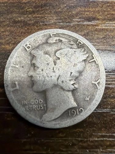 1919-P Mercury Dime — photo from the most recent tracked eBay sale