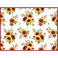 Kay Dee Designs Fall Harvest Sunflower Absorbent Countertop Dish Drying Mat