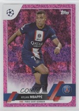 2022-23 Topps UEFA Club Competitions Pink Sparkle Foil Kylian Mbappe Mbappé 0n0t