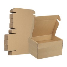 8 x 6 x 1.6 Inch Shipping Boxes, 30 Pcs Hard Corrugated Cardboard Box, Brown