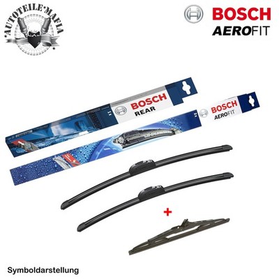 Bosch Aerofit Scheibenwischer Set Vorne + HINTEN für MAZDA 2  DL, DJ