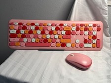    Super Cute Pink X9 Wireless Keyboard  Mouse Set   