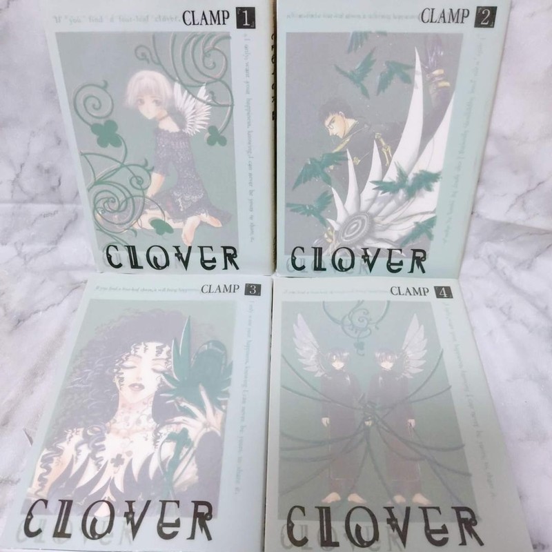 CLOVER by CLAMP Japanese Manga Comics Vol.1-4 Complete Set Free Shipping