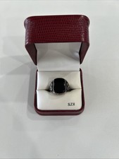 Black Onyx Gemstone Ring 925 Sterling Silver Beautiful Handmade Ring Gift Her