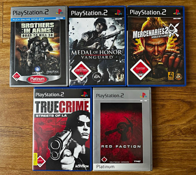 FSK18 - PS2 Spiele Bundle 5x (PAL, USK 18) Platinum m. Handbuch Brothers/Medal/+