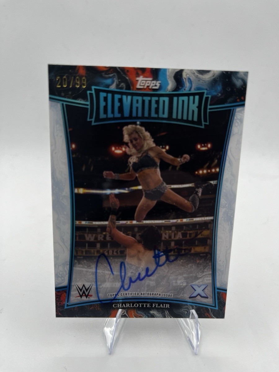 2025 TOPPS EXALTED CHARLOTTE FLAIR ON CARD AUTOGRAPH /99 ELEVATED 