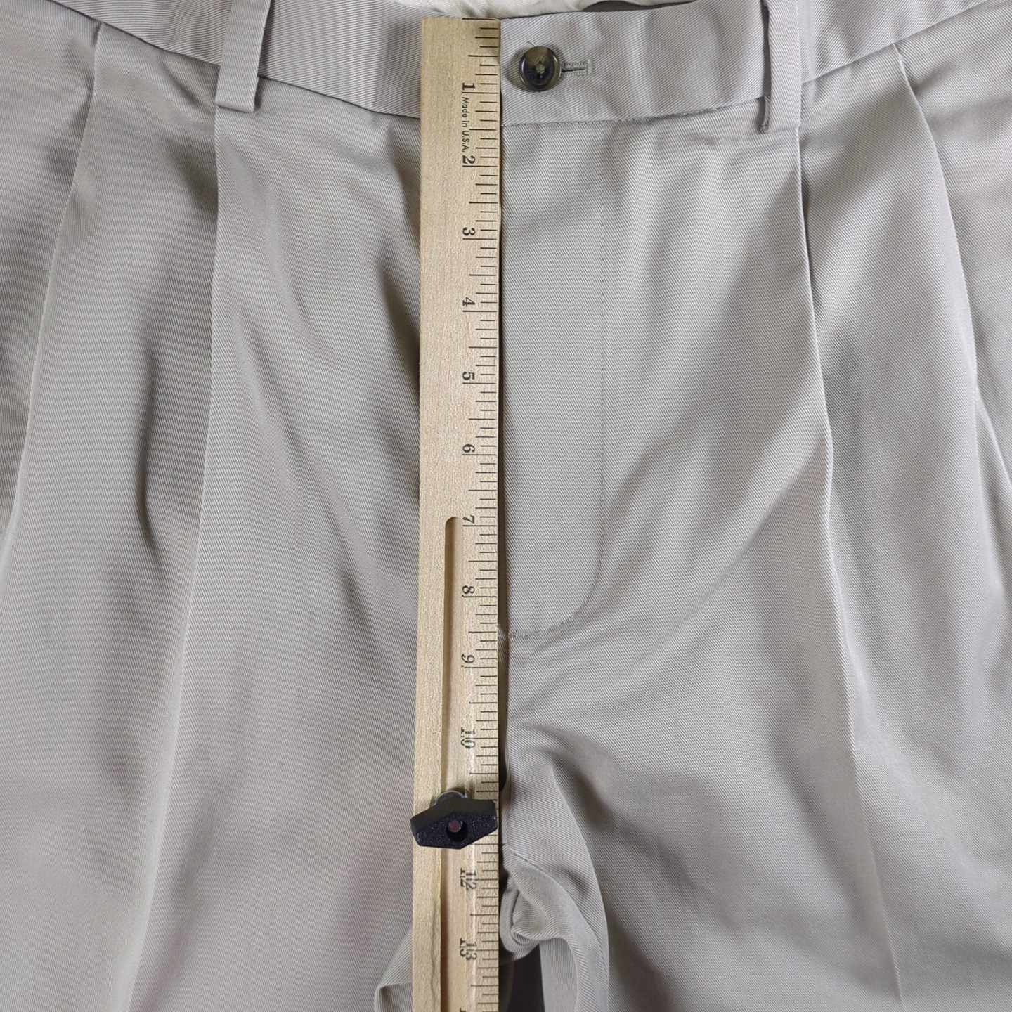 Brooks Brothers Advantage Chino Elliot Pants Mens 33x30 (32x30) Beige Pleated thumbnail 11