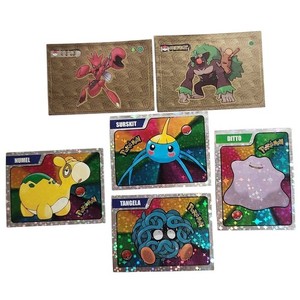 Pokemon Peru Vintage Shiny Rainbow Stars And Gold Holo Stickers Lot Of 6 NM 1995
