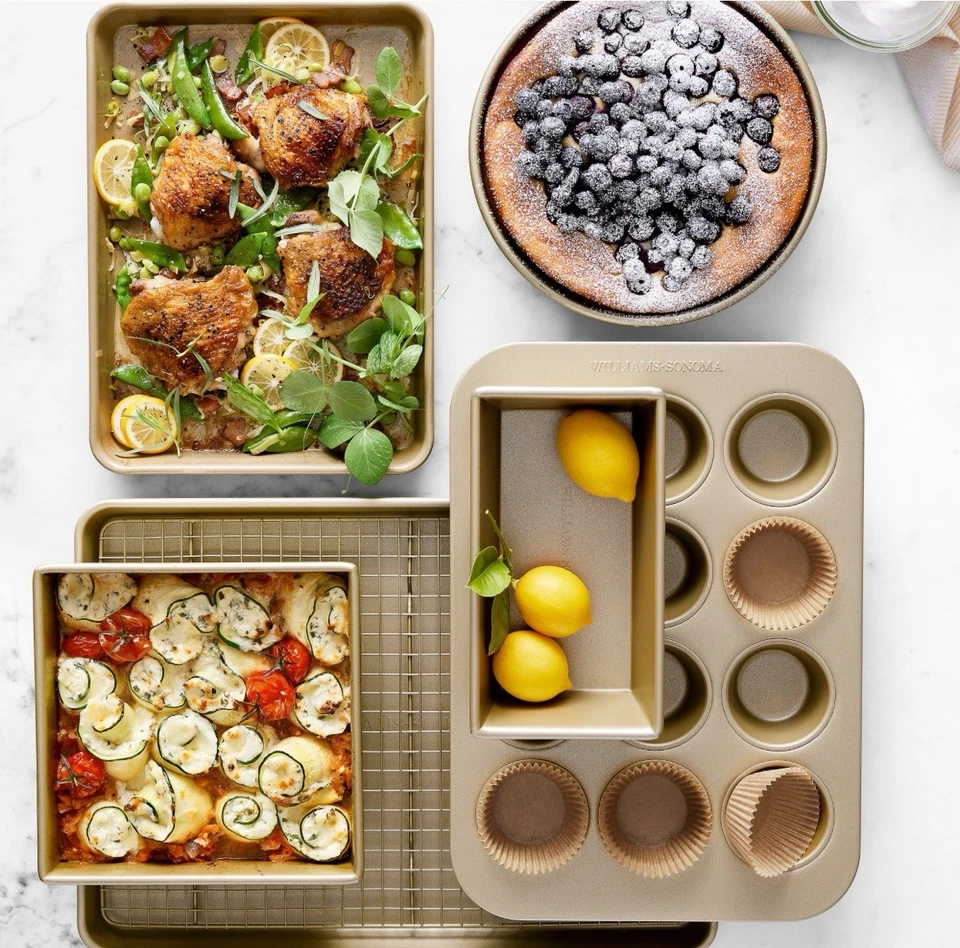 Premium Goldtouch Pro Nonstick Bakeware Set 6 Piece Heavy-Duty Baking Essentials - Image 3 of 4