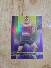 2024 Topps Chrome Tennis BIANCA ANDREESCU Purple Refractor /499 #121 SP Read
