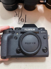 Fuji Fujifilm X T1 16.3MP Black Mirrorless Digital Cam Body 95 New