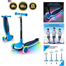 JOVA Light-Up Toddler Scooters for Kids 3-8, 3 Wheel Kids Scooter for Boy Gir...