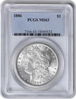1886 Morgan Silver Dollar VAM 1A MS63 PCGS