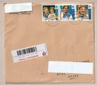 GREECE LARGE  REGISTER  AIRMAIL - COVER  - STAMPS  OLYMPIC GAMES - 2004