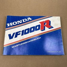 Honda VF1000R Motorcycle Service Manual Owners Manual 1985 B0277