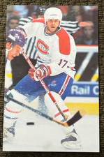 Benoit Brunet 1997-98-99 Montreal Canadiens Hockey Postcard