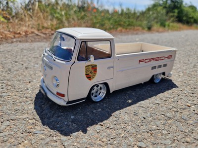1:18 VW T2 Porsche Racing mit 15 Zoll Audi Echt Alu Felgen Tuning Tiefer