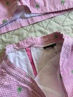 Vintage LILLY’S OF BEVERLY HILLS  VEST TOP & SKORT SET Pink Checker Palm Trees L — photo 7