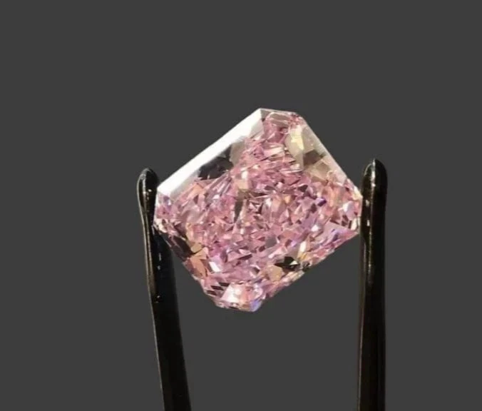 3 Ct Radiant Cut Lab-Grown sweet pink Diamond D Grade VVS1 Grad Quality Gemstone - Image 3 of 4