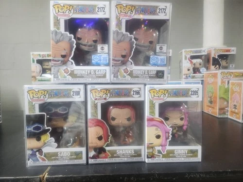 Funko Pop! One Piece Monkey D. Garp 2172, Sabo 2108, Shanks 2166, Ginny 2205