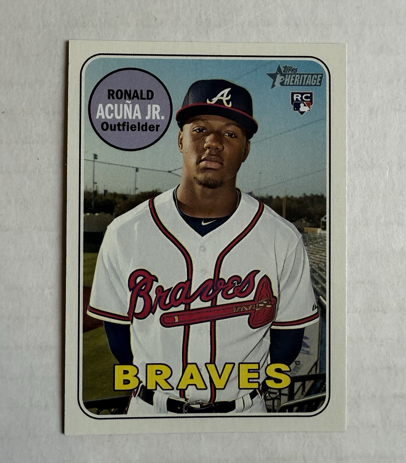 2018 Topps Heritage High Ronald Acuna Jr RC #580 Braves
