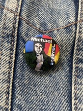 Michael Jackson Pinback Vintage Button Badge Music Pin 80s Retro #055