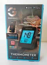 Smart Gear Wireless Grill Thermometer Bluetooth App Timer Alarm STG-6695-KB NEW