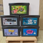 Game Boy Advance Family Games Lot Spongebob Lizzie McGuire Cat in Hat