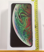 Original Apple iPhone XS MAX 64GB SIlver BOX with USB Cable Brick Head No Phone
