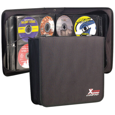 Xcase DVD Aufbewahrung: 2er-Set CD/DVD/BD-Taschen für je 240 CD/DVD/BDs