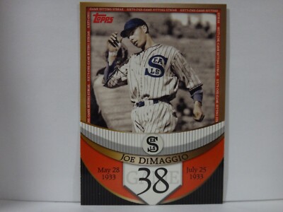 2007 Topps - The Streak before the Streak Joe DiMaggio #JDSF38 for