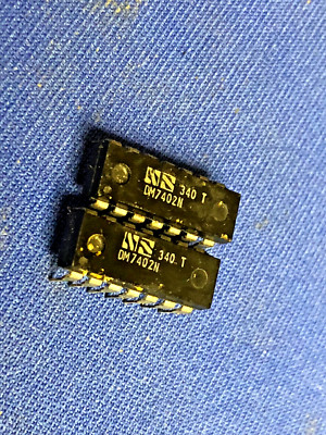 7402N NSC DM7402N 14-PIN DIP VINTAGE 1973  OLD STYLE LOGO RARE COLLECTIBLE QTY-1