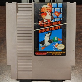 Authentic Super Mario Bros / Duck Hunt Nintendo NES Video Game cartridge & case