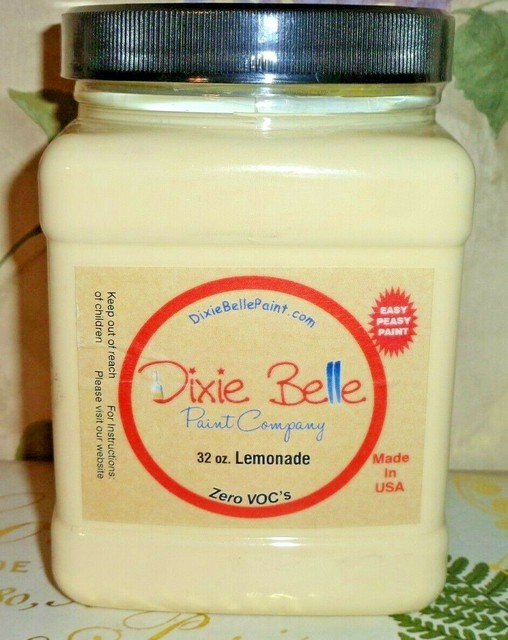 DIXIE BELLE LEMONADE CHALK MINERAL PAINT 32 OZ EASY PEASY PAINT LIGHT