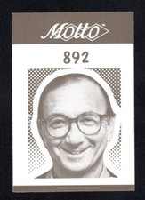 Neil Simon Playwright Vintage 1987 Motto Game Trivia Card #892