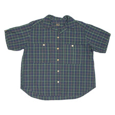 BEE-Q BY BISON Womens Shirt Green Check L