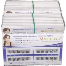 20 Sets Dental Orthodontic Metal Bracket MIM Monoblock Mini Roth 018 345 hook