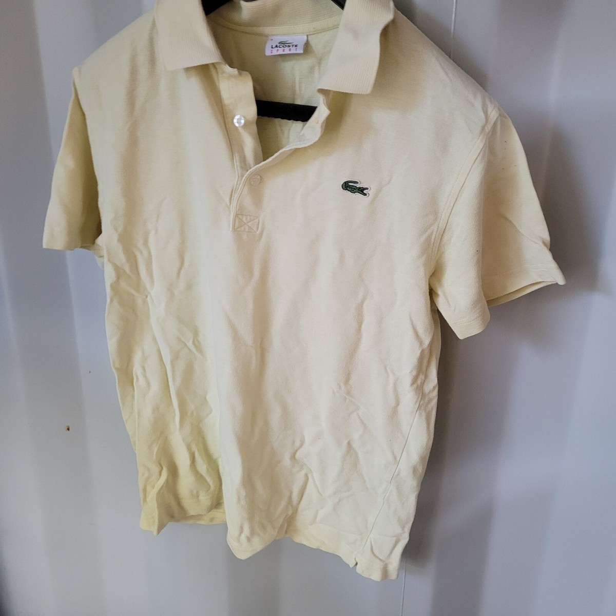 Lacoste Sport Yellow Polo With Short Sleeves UK Size S/M 45CM